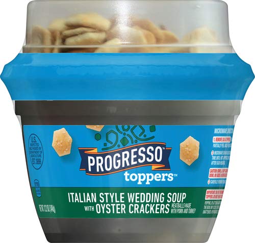 PROGRESSO TOPPERS, ITALIAN STYLE WEDDING SOUP, 12.2 OUNCES