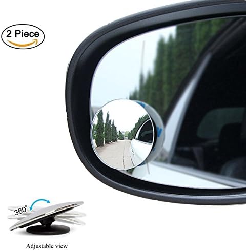 Blind Spot Mirror for suv Round HD Glass Frameless Convex Rear View Mirror by Ruiooy (2 pack)