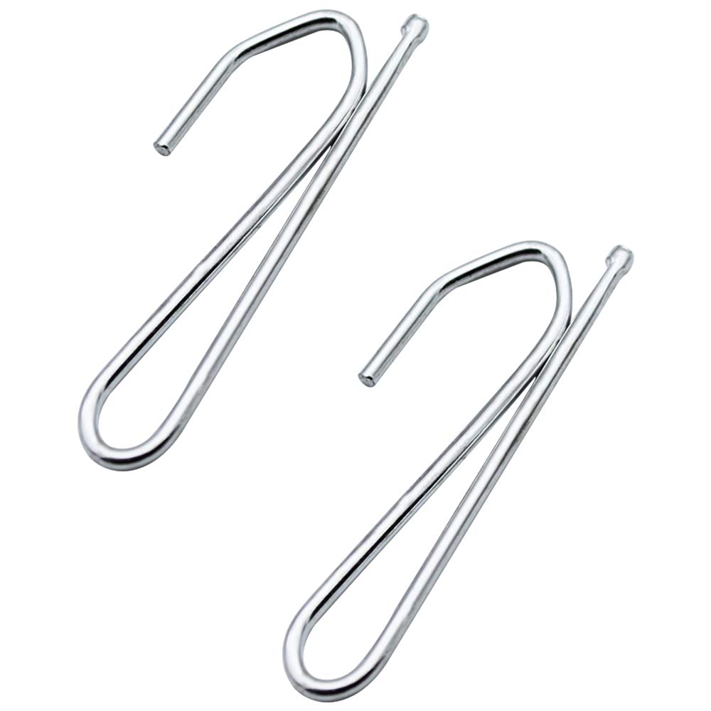 SPTwj 30 Pack Metal Curtain Hooks Pinch Pleat Curtain Hook Stainless Steel Deep Prong Hooks