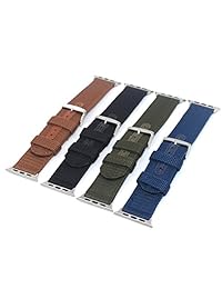 tela isank® Nylon lona Sport Edition suave reloj de correa correas de repuesto para Apple iWatch 42 mm con cierre de metal y conector