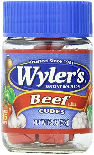 Wyler's Instant Beef Bouillon Cubes, 2 Ounce Jars (Pack of 4)