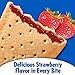Pop-Tarts Breakfast Toaster Pastries, Unfrosted Strawberry Flavored, 22 oz (12 Count)(Pack of 12)