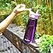 JOYSHAKER Water Bottle with Time Marker; & Straw for Kids ，Leakproof Wide Mouth Drinking Motivational Workout Fitness Bottles,800ml High Capacity Tritran Bottle for Outdoor Enthusiasts