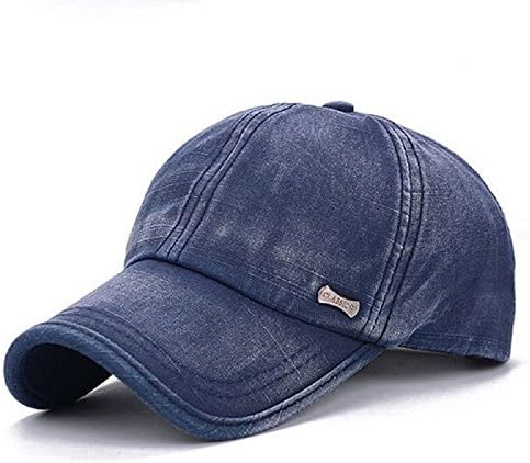 GTI Unisex Washed Cotton Blend Golf Hip-Hop Cap Sports Adjustable Outdoor Snapback Hat (Blue)