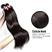 BuLaDou 10A Brazilian Straight Hair Weave Bundles 8 10 12inch Sew in Hair Extensions 100% Unprocessed Remy Human Hair Weft Pack of 3 Natural Color
