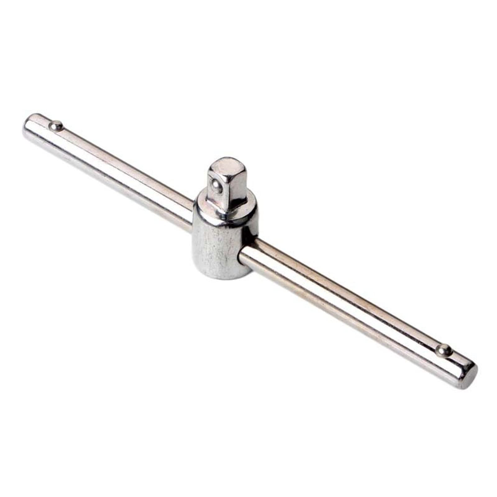 T Handle Sliding Bar, 1/4" 3/8" 1/2" Drive Sliding Wrench Breaker Bar, Heavy Duty Handle Drive Socket Hand Tool, Extension Sliding Auto Repair Tools, CRV Material Lengthened Sliding Rod Tools (1/4")