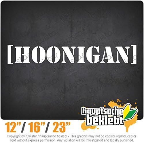 Hoonigan - Available in 3 sizes 15 COLORS - Neon + Chrome! Decal Sticker Bumper Rear Window Vinyl Motorcycle
