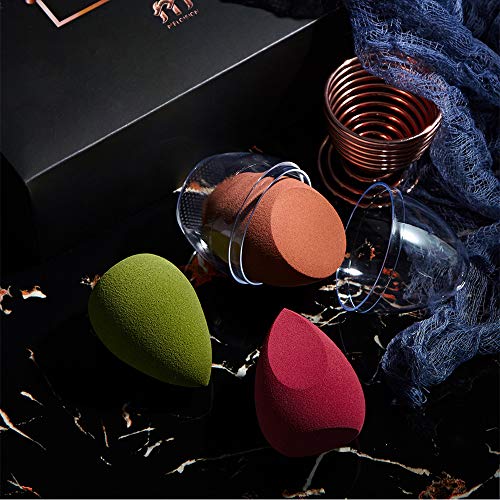 LanMa Beauty Makeup Sponge Blender Holder, Beauty Tool Dryer Drying Rack Egg Powder Puff Display Stand - 1 Piece Rose Gold