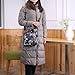 STUOYE Multi-Pocket Nylon Crossbody Purse Bag for Women Black Five Valve Flower