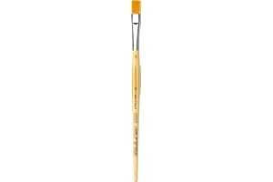 da Vinci Student Series 304 Junior Paint Brush, Flat Elastic Synthetic with Lacquered Non-Roll Handle, Size 10