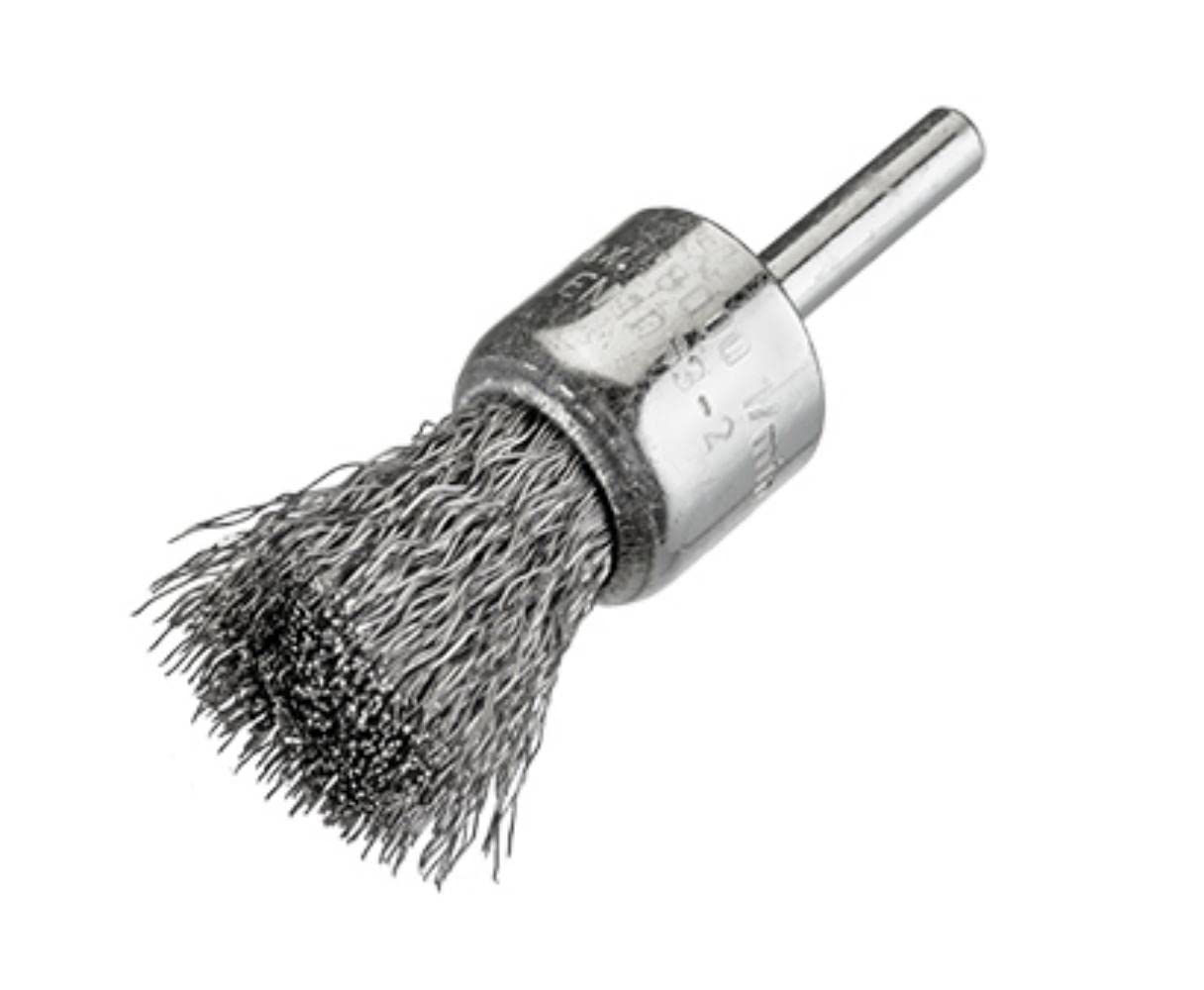 Osborn 0002509342 - Cepillo pincel inox de alambre ondulado con vástago de 6 mm y filamento de Ø 0.20 mm (17x45)