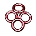 Paliston 25kN Rappel Ring for Rock Climbing Arborist and Hammock Red (4 pcs)