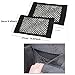KOBWA Car Trunk Hook and Loop Tape Storage Net, Mesh Wall Sticker Organizer Pouch Bag for Bottles/Groceries/Cargo (Pack of 2)