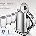 Aicok Electric Kettle Variable Temperature Tea Kettle, Stainless Steel Water Kettle with 1500W SpeedBoil, Auto Shut Off and Boil-Dry Protection Water Boiler, 1.7-Liter