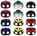 All Star Games Pretend Felt Masks for Power Rangers Party - 12 Masks - Comfortable, One-Size-Fits-Most Design - Premium Quality Eco-Felt and Fleece. Perfect for Birthday, Gift, Cosplay!