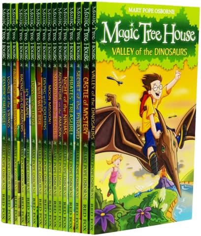 Mary Pope Osborne Magic Tree House Collection 16 Books Set (Moon
