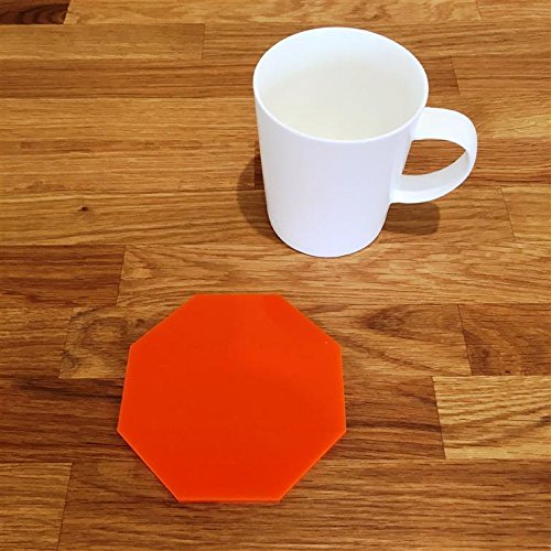 Super Cool Creations Coasters - Octagonal - Orange - 8 Set