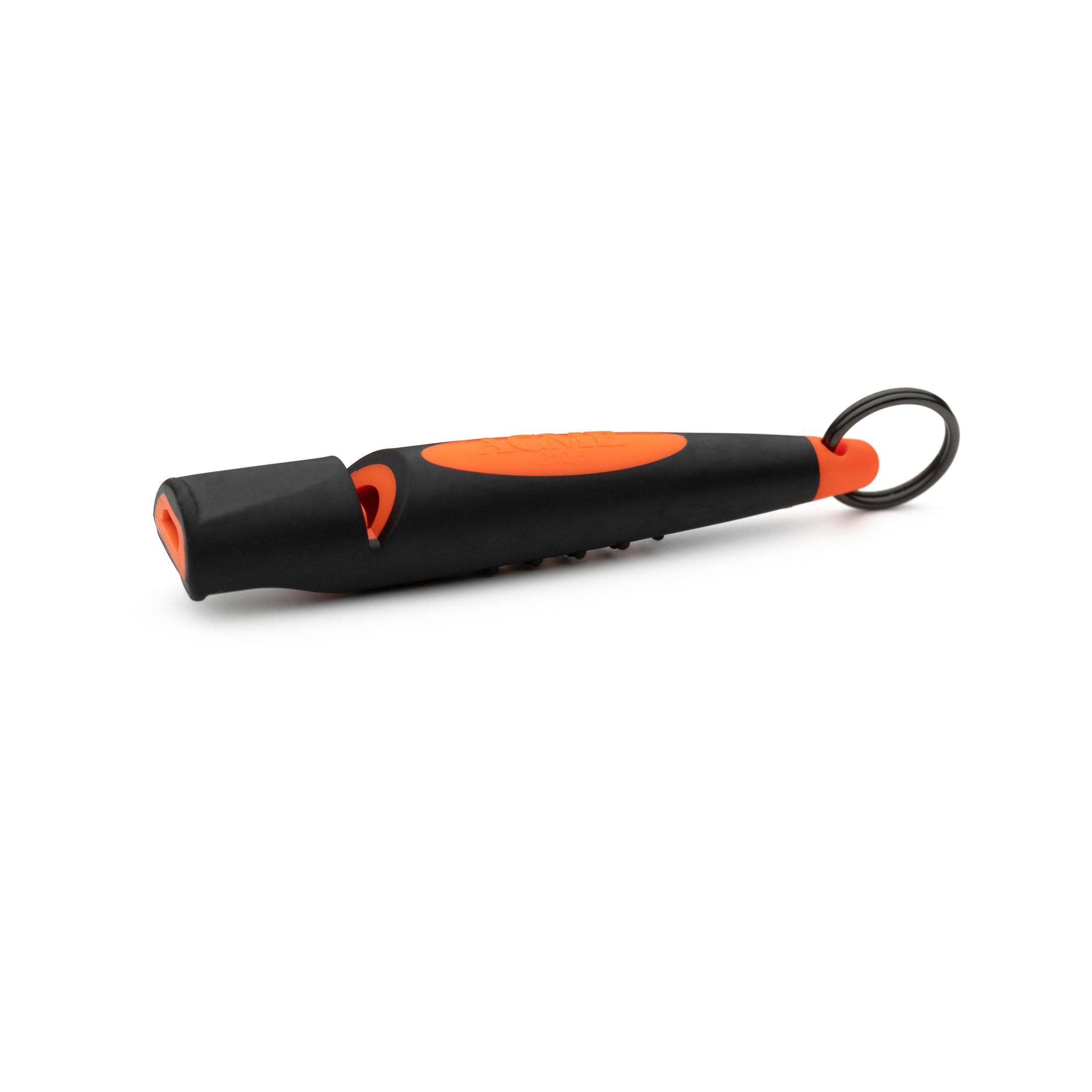 ACME 211.5 Alpha professional quality dog training whistle. High Pitch. Single Note. Weather-proof. With New Comfort Grip. Made and designed in the UK (Black on Day Glow Orange)