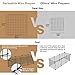 Rackaphile Small Dog Playpen Indoor, Small Animal Pet Playpen with Door DIY Metal Wire Portable Pet Fence Cage Kennel Crate for Cats, Puppy, Rabbit, Ferret, Guinea Pig, Bunny (8 Panels)