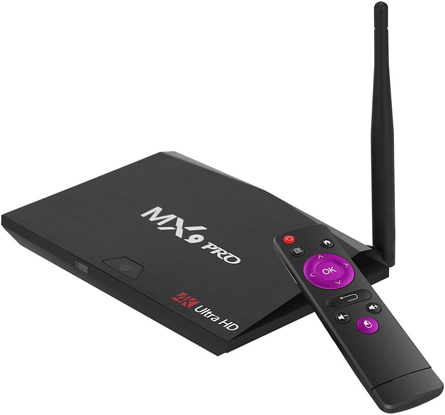 MX9 Pro Android 8.1 TV Box RK3328 Quad Core 64Bit 2G + 16G H.265 UHD 4K VP9 HDR 3D Mini PC WiFi Bluetooth 4.0 EU Plug