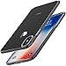TOZO for iPhone X Case Hard Cover World's Thinnest Protect Bumper Shell for iPhone 10 / X Transparent Light Weight Black Plating Edge