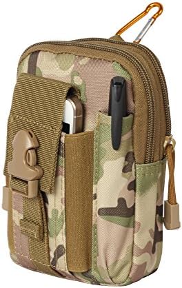 Tactical pockets\ Universal Multipurpose Smartphone Holster EDC Security Pack，Carry Case Pouch Belt Waist Bag， Gadget Money Pocket for iPhone 6s Samsung Galaxy S7 Note5 LG G5 iPhone 7 (CP camo)