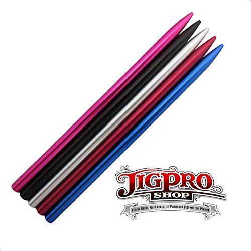 (5 Pack) of Multi-Color 3 1/2" Type II Paracord Fid, Lacing, Aluminum Stitching Needles by Jig Pro Shop
