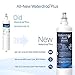 Waterdrop Plus 5231JA2006A NSF 401&53 Certified, Replacement for LG® LT600P®, KENMORE® 9990, 46-9990, WFC2001, LFX25960ST, rwf1000a Refrigerator Water Filter (Package May Vary)