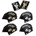 Waterproof Poker Cards Black PVC Playing Cards Set Professional Poker Bronzing Poker Deck Plastic Poker For Your Poker Pleasure (2 pack Gold)