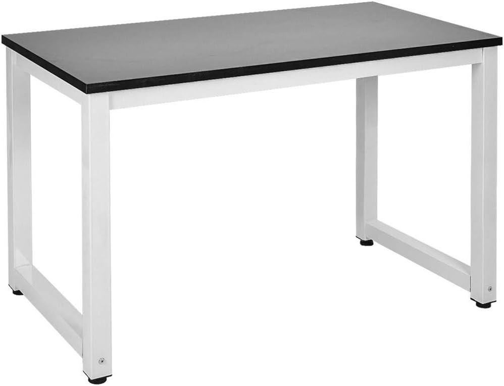 GJQDDP Desktop Table, Office Desk Modern Simple Style Computer PC Laptop Desk Study Table Workstation Home Office Writing Table for Small Space Place, (Black)