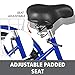 Happybuy Adult Tricycle 20in Single Size Cruise Bike Adjustable Trike Cruiser Bicycles Large Size Basket for Recreation Exercise (Blue 20 1Speed)thumb 4