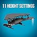 VARIDESK Cube Series by Vari - Height Adjustable Standing Desk for Cubicles - Stand Up Desk Converter for Dual Monitors - (Black) (Cube Corner 48)
