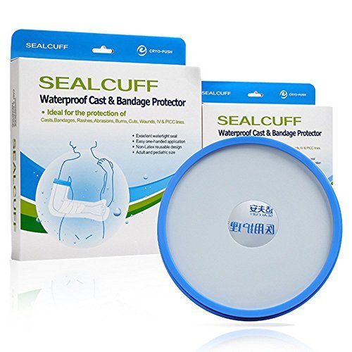 Adult Arm Cast Cover, HAIN Clear Waterproof Shower Bandage Protector with Seal Protection for Hand, Wrist, Finger Wound in Bathing or Swimming,100% reusable(Full Size) (Medium Arm (580*260*150))