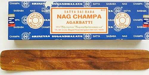Nag Champa Incense 100 Grams w/Vrinda Incense Holder