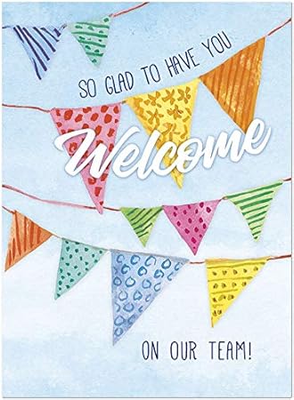 25 Employee Welcome Cards Colorful Banner Amazon Com