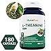 Best L-Theanine 200mg - 180 Capsules (Non-GMO & Gluten Free) - L Theanine to Support Relaxation, Focus, Stress Relief & Sleep - Extra Strength - 100% Money Back Guarantee - Order Risk Free!