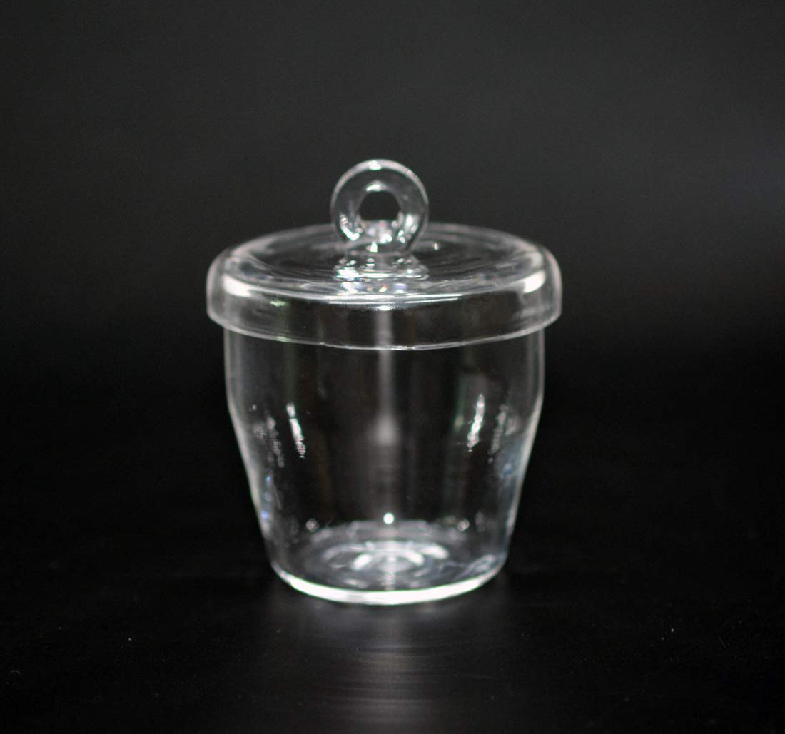 LLF Resistant Quartz Crucibles with Lids (10 ml, 50 ml, 100 ml; Temperature Tolerance up to 1450 °C) (50ml)
