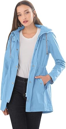 light blue ladies coat