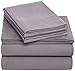 Amazon Brand – Pinzon Cotton Flannel Bed Sheet Set - Full, Graphite