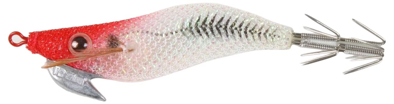 Yo-Zuri Squid Jig Series EGI Auri-Q "RS" Fishing Tackle, 1.6", Luminous Red Head