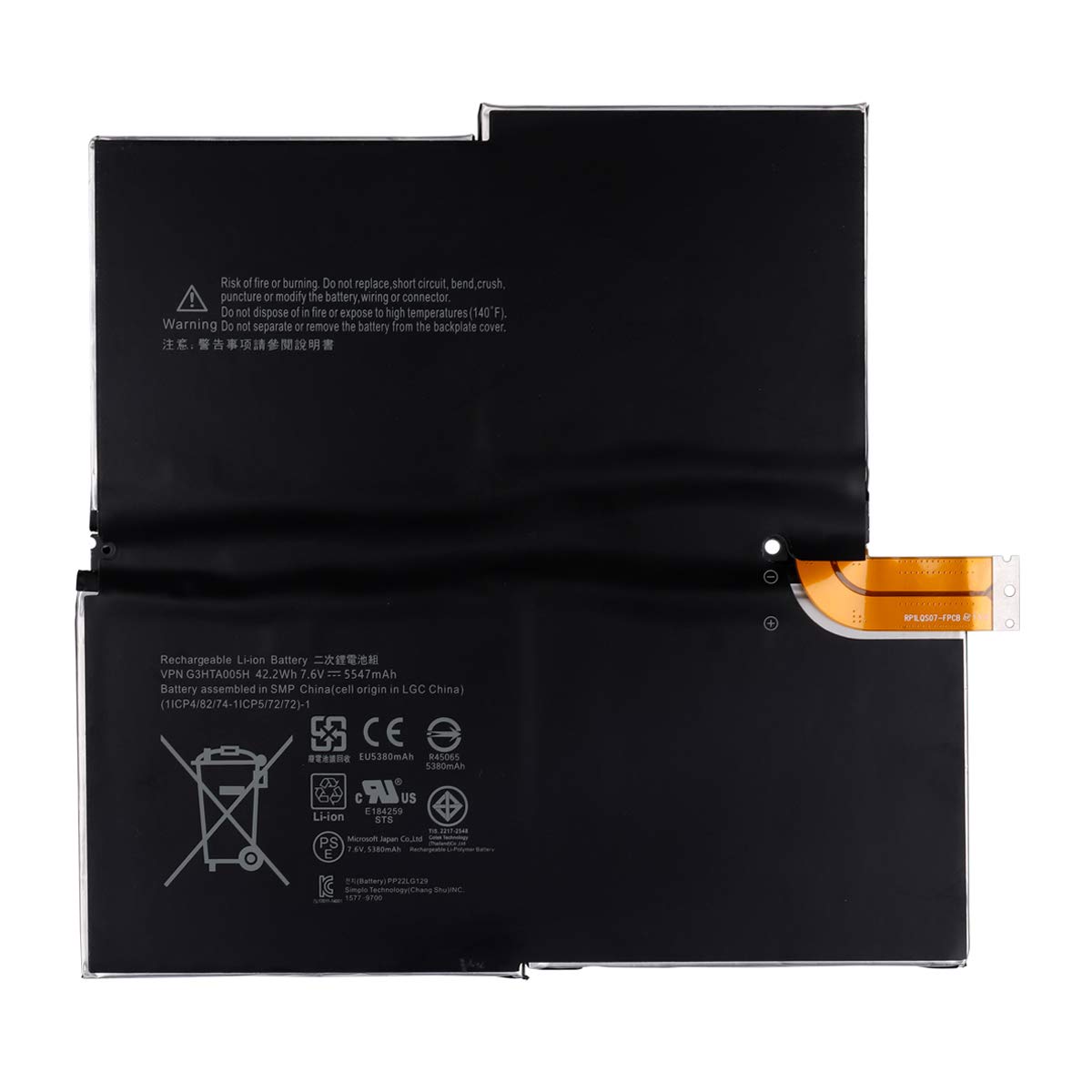 Swark Battery G3HTA005H Compatible with Microsoft Surface Pro 3 1631 1577-9700 Tablet, G3HTA005H G3HTA009H MS011301-PLP22T02