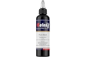 Nazzor Tattoo Ink Black Tattoo Ink 3.4oz(100ml) Black Ink Tattoo for Shading and Lining Smooth Consistent Pigment Professional Tattoo Inks