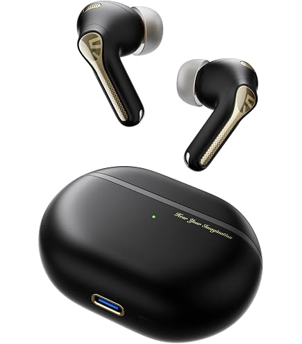 SOUNDPEATS Air5 Pro+ Fones Intra-Auricular Bluetooth, Cancelamento