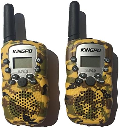 Kids Walkie Talkies Travel Two Way Radio 3KM 22 Channels Battery Operated Outdoor Camping Hiking 2 PCS (Batteries and Charger Not Included )