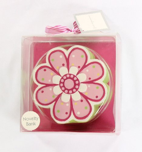 First Impressions Baby Girl Novelty Bank - Flower
