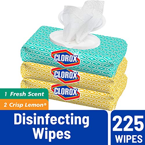 Clorox Disinfecting Bleach Free Cleaning Wipes, Fresh Scent & Lemon Fresh, 225Count
