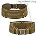 HUNTVP MOLLE Tactical Belts Patrol MOLLE Belt with Mesh Lining for Shooting Airsoft Wargame Paintball Hunting (Coyote Brown)