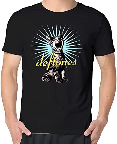 Men Cotton Deftones (Like) Linus Crew Neck T Shirts