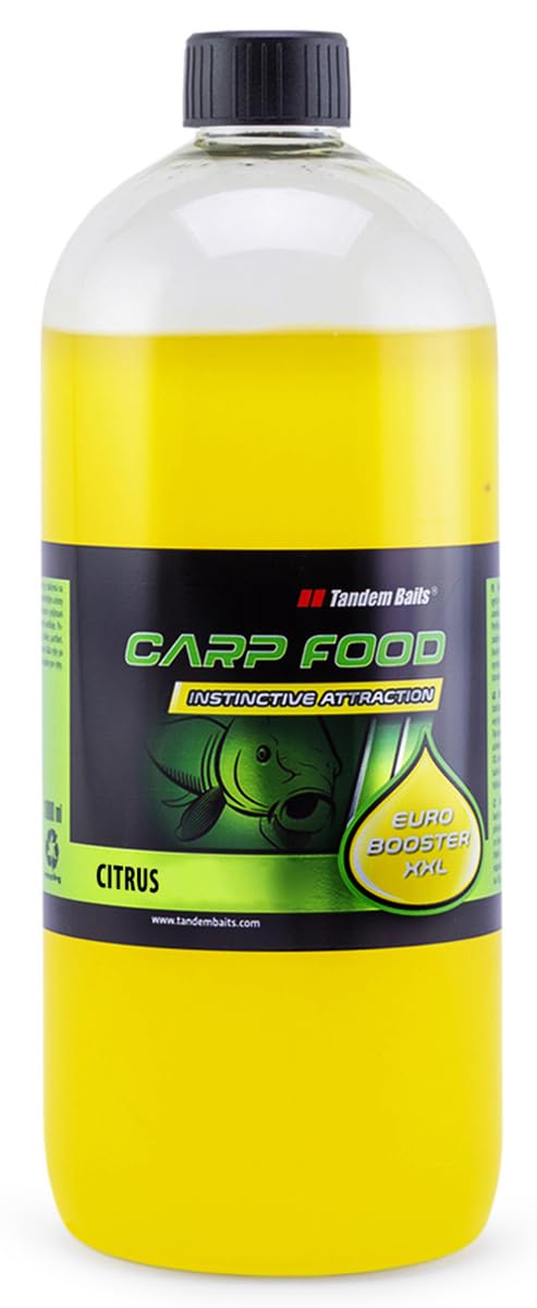 Tandem Baits Euro Booster XXL for Carp Boilies Citrus | Carp Fishing Boilies | Carp Fishing Bait | Carp Bait | Carp Fishing Accessories for Monster Fish 1 L