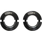 AZSSMUK Shaft Collar Bore 1-1/4'' Double Split Black Oxide Set Screw Durable Shaft Collars Suitable for Machinery and Industrial Use 2 Pieces